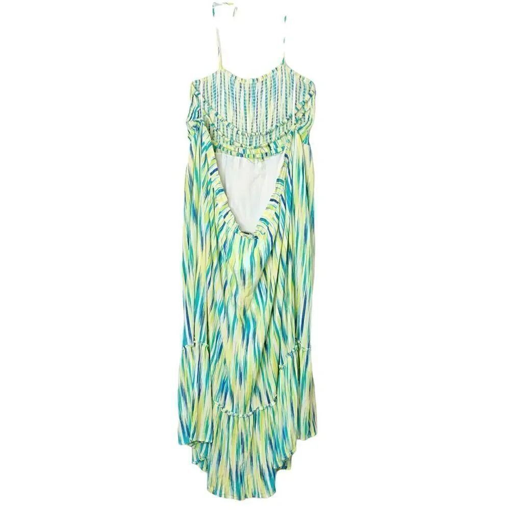NWT Davi & Dani Women’s Blue Green Caribbean Vibes Maxi Dress Size 2XL Vacation - Picture 7 of 12